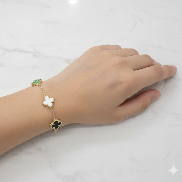 Multi-Color Clover Bracelet
